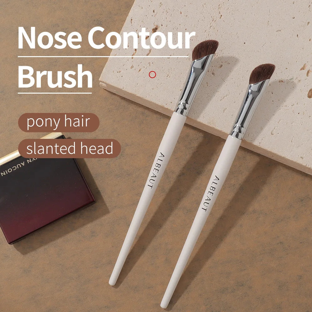 Angled Nose Contour Brush Horse Hair Shadow Brush Bevel Shape